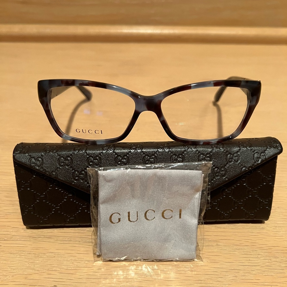 Gucci Women's Brown Tortoise Glasses